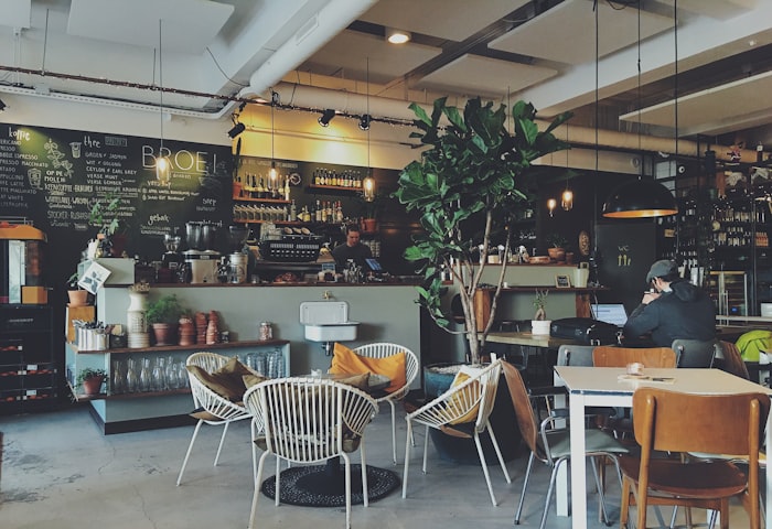 Beautiful café interior Chandigarh